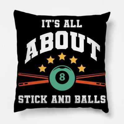 Billiard Pool Billiard Snooker Club Throw Pillow Official Billiard Merch