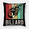 Billiard Pool Billiard Snooker Club Throw Pillow Official Billiard Merch