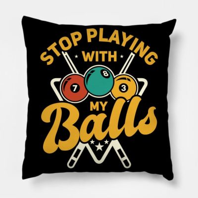 Billiard Pool Billiard Snooker Club Throw Pillow Official Billiard Merch