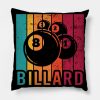 Billiard Pool Billiard Snooker Club Throw Pillow Official Billiard Merch