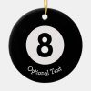 eight 8 ball ceramic ornament r14c7b88a01314da5bcf802d750d7358a x7s2y 8byvr 1000 - Billiard Gifts