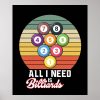 funny billiards therapy sports word art poster r63d2527e4b5e429284e602fe29a7d253 wvy 8byvr 1000 - Billiard Gifts