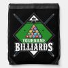 personalized billiards name cue rack pool room drawstring bag r763db85781674987bc0bb6a454b309d1 zffcx 1000 - Billiard Gifts