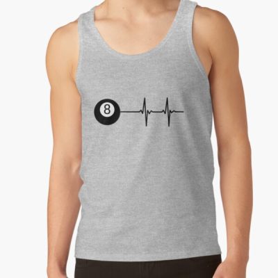 8 Ball Heartbeat Tank Top Official Billiard Merch