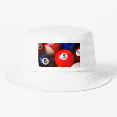 Billiard Balls Close Up Bucket Hat Official Billiard Merch