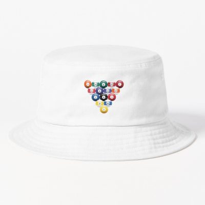 Billiards Pool Balls Racked Bucket Hat Official Billiard Merch