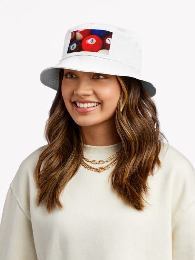 Billiard Balls Close Up Bucket Hat Official Billiard Merch