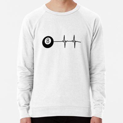 8 Ball Heartbeat Sweatshirt Official Billiard Merch