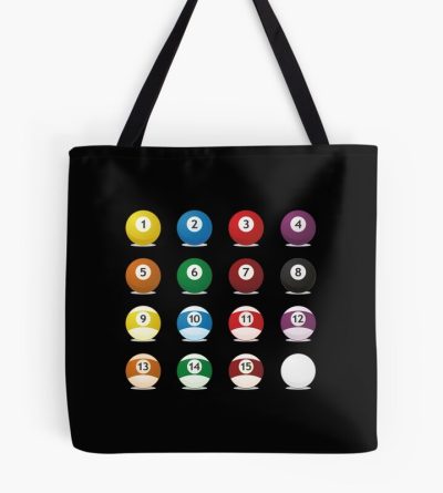 Billiard Balls Tote Bag Official Billiard Merch