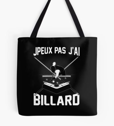 Billiard Joueur Cadeau Snooker Queue Billiard Tote Bag Official Billiard Merch