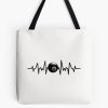 8 Ball Heartbeat Tote Bag Official Billiard Merch