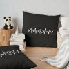  8 Ball Heartbeat Throw Pillow Official Billiard Merch