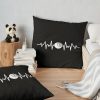 8 Ball Heartbeat Throw Pillow Official Billiard Merch