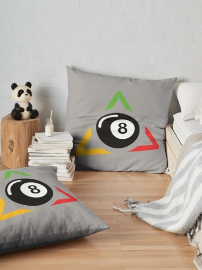 Billiards Lover Shirt Retro Billiards Gifts Throw Pillow Official Billiard Merch