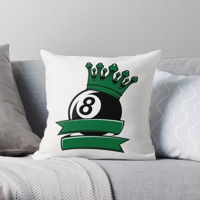 8 Ball Throw Pillow Official Billiard Merch