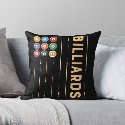 Billiards And Balls 2022 Throw Pillow Official Billiard Merch