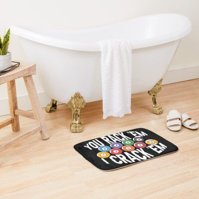 You Rack 'Em I Crack 'Em 2022 Bath Mat Official Billiard Merch