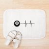 8 Ball Heartbeat Bath Mat Official Billiard Merch