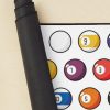 Billiard Balls Pattern - White Background Mouse Pad Official Billiard Merch