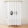 8 Ball Heartbeat Shower Curtain Official Billiard Merch