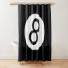 Billiard 8 - Eight Ball Shower Curtain Official Billiard Merch