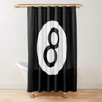 Billiard 8 - Eight Ball Shower Curtain Official Billiard Merch