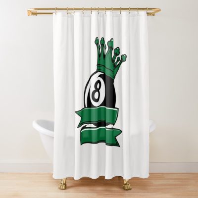 8 Ball Shower Curtain Official Billiard Merch